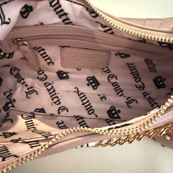 NWT Juicy Couture Juicify Shoulder Bag With Bag Charms pink purse - Picture 5 of 6